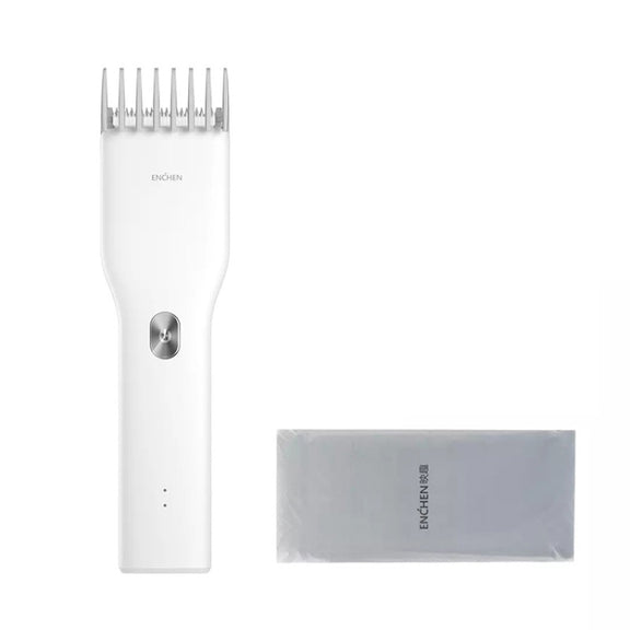 Original Xiaomi Enchen Boost Intelligent Fast Charging Electric Hair Trimmer Haircut Machine (White)
