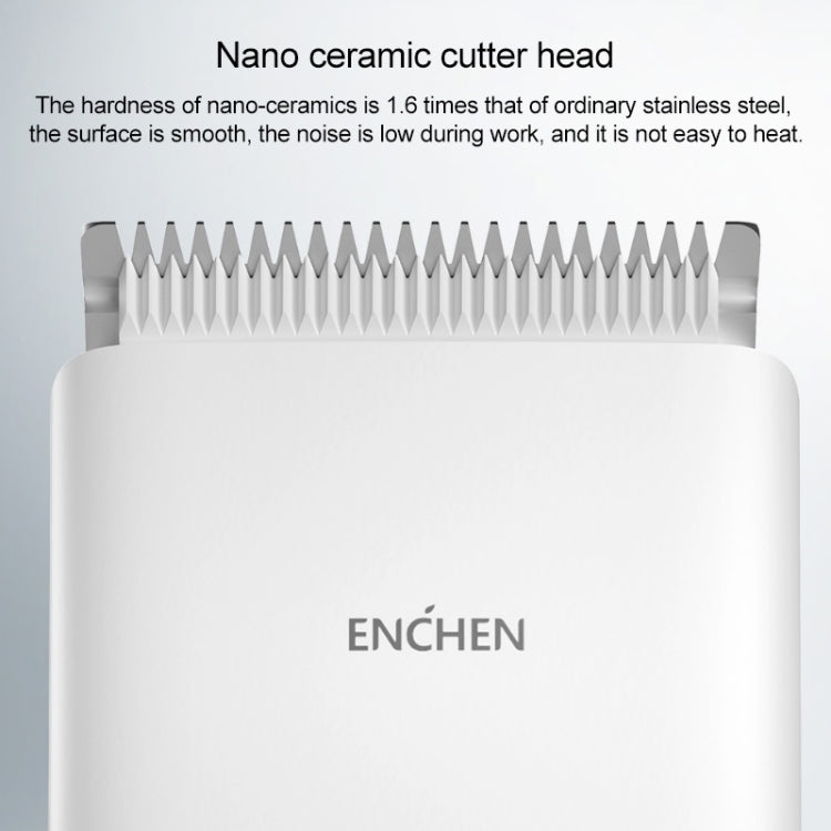 Original Xiaomi Enchen Boost Intelligent Fast Charging Electric Hair Trimmer Haircut Machine (White) - Hair Trimmer by Xiaomi | Online Shopping South Africa | PMC TechLife | Buy Now Pay Later Mobicred