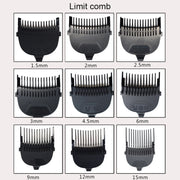 HJ-2018 Men Electric Shaver Fader Self-help Hair Clipper, with Cloth + Sponge + Pure Steel Tooth Scissors +Plain Steel Scissors + Spare Cutter Head, Standard Version, CN Plug