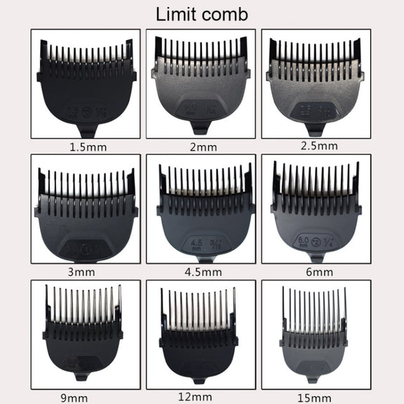 HJ-2018 Men Electric Shaver Fader Self-help Hair Clipper, with Cloth + Sponge + Pure Steel Tooth Scissors +Plain Steel Scissors + Spare Cutter Head, Standard Version, CN Plug