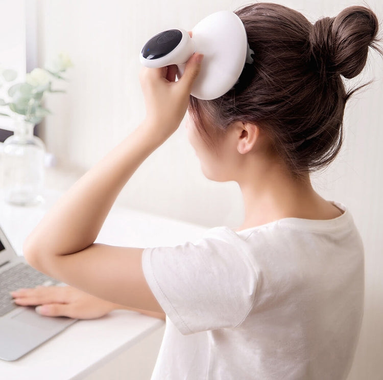 3D Intelligent Electric Head Massager Scalp Massager (White)