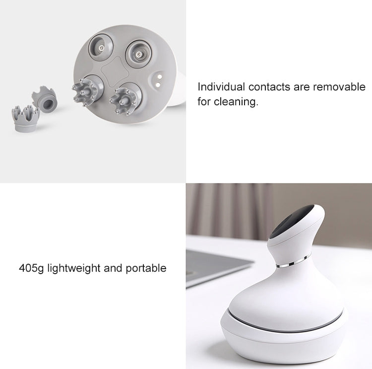 3D Intelligent Electric Head Massager Scalp Massager (White) - free shipping - PMC TechLife - Order now!