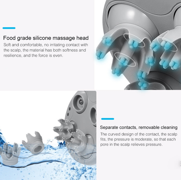 3D Intelligent Electric Head Massager Scalp Massager (White) - free shipping - PMC TechLife - Order now!