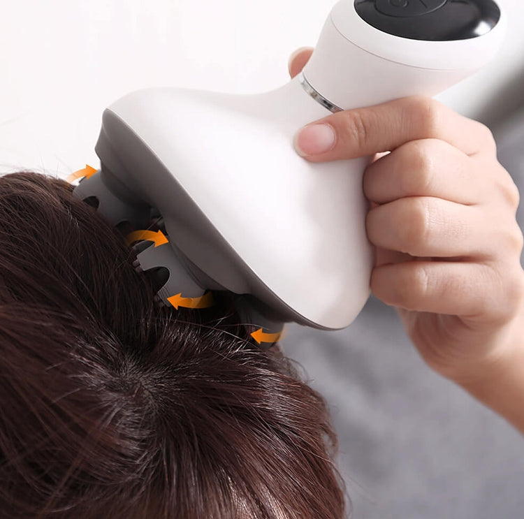 3D Intelligent Electric Head Massager Scalp Massager (White) - free shipping - PMC TechLife - Order now!