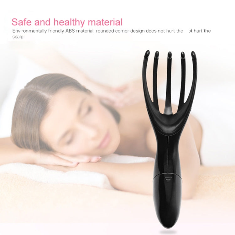Mini Portable Rechargeable Multifunctional Head Massager Massage Comb (White)
