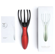 Mini Portable Rechargeable Multifunctional Head Massager Massage Comb (White)
