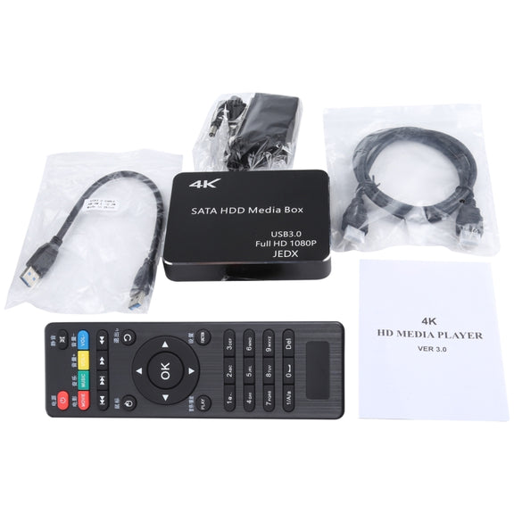 X8 UHD 4K Android 4.4.2 Media Player TV Box with Remote Control, RK3229 Quad Core up to 1.5GHz, RAM: 1GB, ROM: 8GB, Support WiFi, USB 3.0, HD Media Interface, TF Card, US Plug