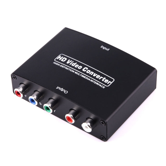 1080P HD HDMI to YPbPr Video and R/L Audio Adapter Converter(Black)