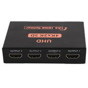 CY10 UHD 4K x 2K 3D 1 x 4 HDMI Splitter (UK Plug)