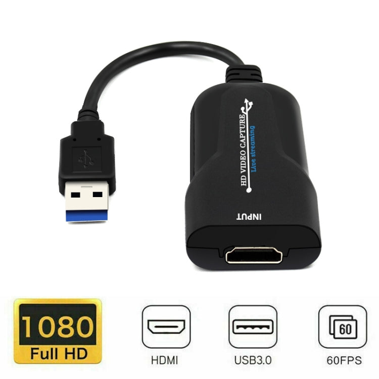 K004 HDMI to USB 3.0 UVC HD Video Capture (Black) - free shipping - PMC Jewellery - Order now!