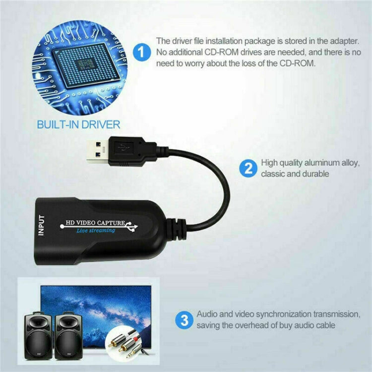 K004 HDMI to USB 3.0 UVC HD Video Capture (Black) - free shipping - PMC Jewellery - Order now!