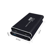 Z34 HDMI Female + Mic to HDMI Female + Audio + USB HD Video & Audio Capture Card with Loop