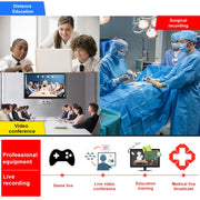Z34 HDMI Female + Mic to HDMI Female + Audio + USB HD Video & Audio Capture Card with Loop