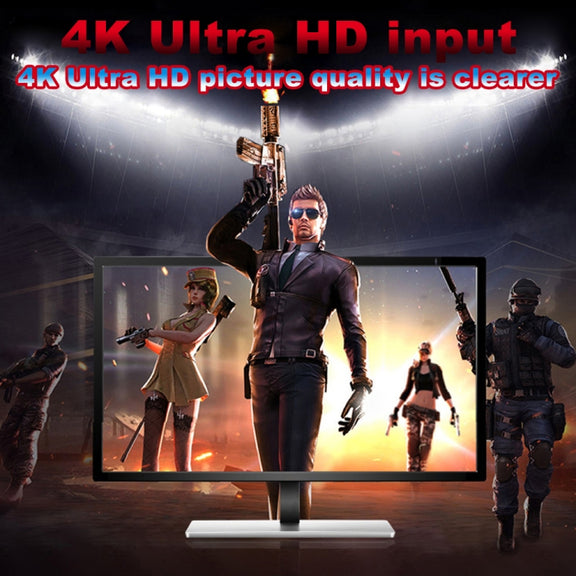 Z34 HDMI Female + Mic to HDMI Female + Audio + USB HD Video & Audio Capture Card with Loop