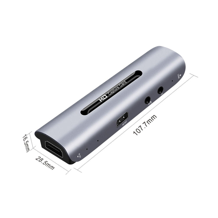 Z35 HDMI Female + Mic to HDMI Female + Audio + USB HD Video & Audio Capture Card with Loop - free shipping - PMC Jewellery - Order now!