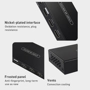 Measy SWH4631 4K 60Hz 3 In 1 Out HDMI Converter Switcher, Plug Type: US Plug (Black)