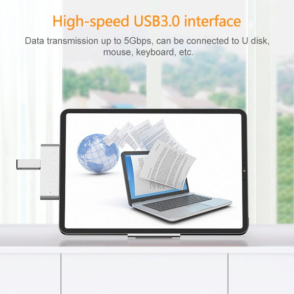 HW-TC29 4 In 1 Type-C / USB-C Multifunctional Extension HUB Adapter iPad Pro Hub (Grey)