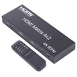 HDMI 4x2 Matrix Switcher / Splitter with Remote Controller, Support ARC / MHL / 4Kx2K / 3D, 4 Ports HDMI Input, 2 Ports HDMI Output - Switch by PMC TechLife | Online Shopping South Africa | PMC TechLife | Buy Now Pay Later Mobicred