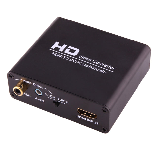 NEWKENG X5 HDMI to DVI with Audio 3.5mm Coaxial Output Video Converter, AU Plug