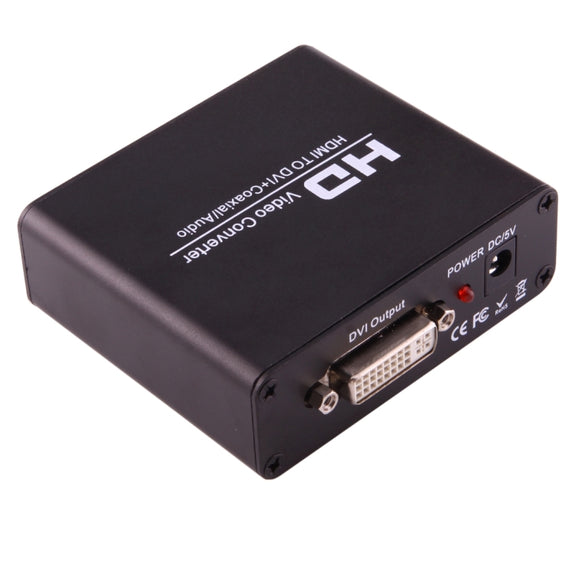 NEWKENG X5 HDMI to DVI with Audio 3.5mm Coaxial Output Video Converter, AU Plug