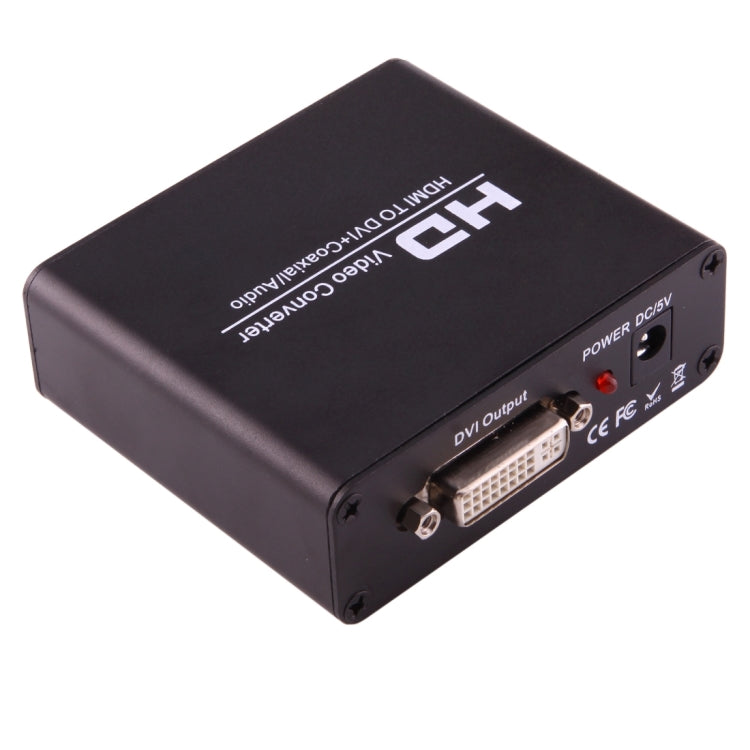 NEWKENG X5 HDMI to DVI with Audio 3.5mm Coaxial Output Video Converter, AU Plug