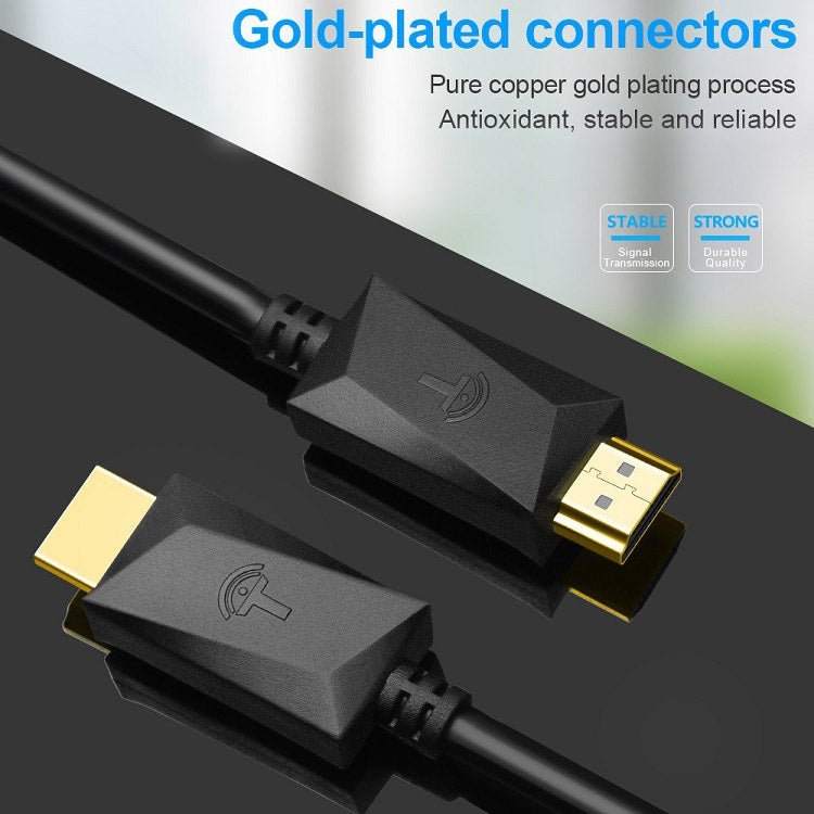 ROCKETEK HDMI01Y-2 HDMI 2.0 4K 30Hz 3D HD Gold-plated Connector HDMI Cable for All HDMI Devices, Length: 2m - free shipping - PMC TechLife - Order now!