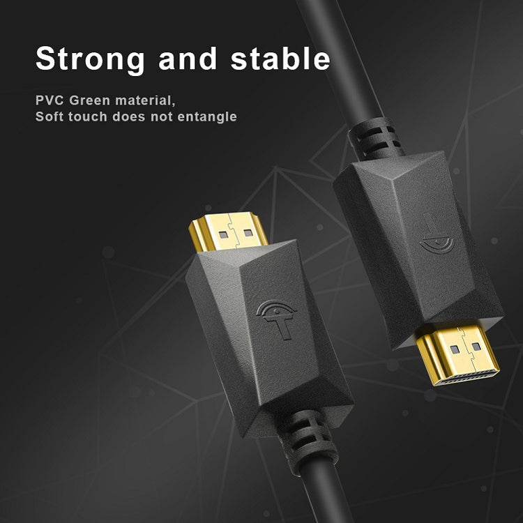 ROCKETEK HDMI01Y-2 HDMI 2.0 4K 30Hz 3D HD Gold-plated Connector HDMI Cable for All HDMI Devices, Length: 2m - free shipping - PMC TechLife - Order now!