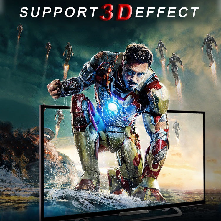 ROCKETEK HDMI01Y-2 HDMI 2.0 4K 30Hz 3D HD Gold-plated Connector HDMI Cable for All HDMI Devices, Length: 2m - free shipping - PMC TechLife - Order now!