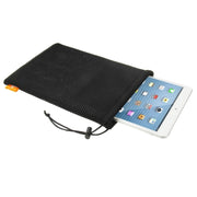 HAWEEL Nylon Mesh Drawstring Pouch Bag with Stay Cord for up to 7.9 inch Screen iPad and Tablet, Size: 24cm x 16cm(Black)