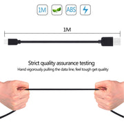 5 PCS HAWEEL 1m High Speed Micro USB to USB Data Sync Charging Cable Kits, For Samsung, Huawei, Xiaomi, LG, HTC and other Smartphones