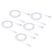 5 PCS HAWEEL 1m High Speed Micro USB to USB Data Sync Charging Cable Kits, For Samsung, Huawei, Xiaomi, LG, HTC and other Smartphones