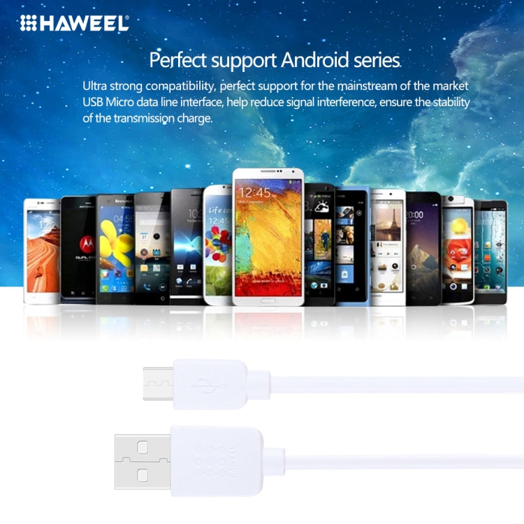 5 PCS HAWEEL 1m High Speed Micro USB to USB Data Sync Charging Cable Kits, For Samsung, Huawei, Xiaomi, LG, HTC and other Smartphones - Micro USB Cable by PMC TechLife | Online Shopping South Africa | PMC TechLife