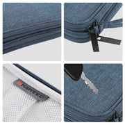HAWEEL Electronic Organizer Double Layers Storage Bag for Cables, Charger, Power Bank, Phones, Earphones(Dark Blue)