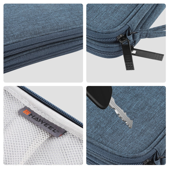 HAWEEL Electronic Organizer Double Layers Storage Bag for Cables, Charger, Power Bank, Phones, Earphones(Dark Blue)