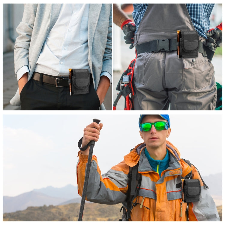 HAWEEL Flip Phone Nylon Cloth Belt Clip Carrying Pouch Bag (Black) - free shipping - PMC Jewellery - Order now!