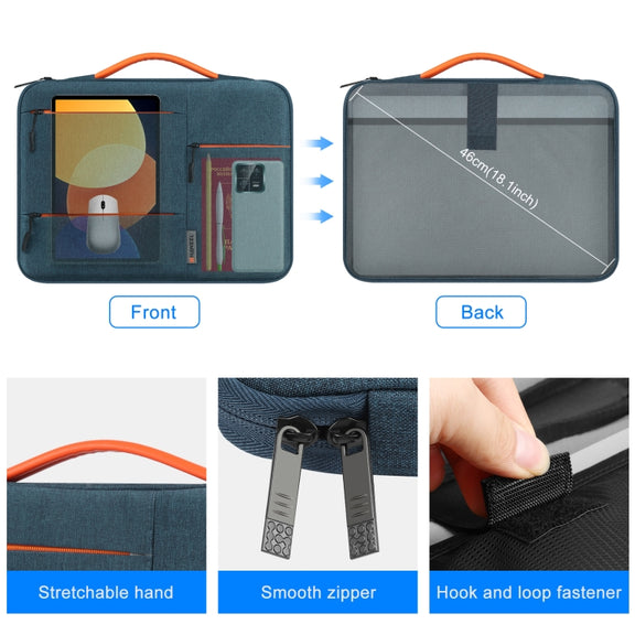 HAWEEL 15.0 inch Sleeve Case Zipper Briefcase Laptop Handbag For Macbook, Samsung, Lenovo Thinkpad, Sony, DELL Alienware, CHUWI, ASUS, HP, 15.0 inch-16.0 inch Laptops(Navy Blue)