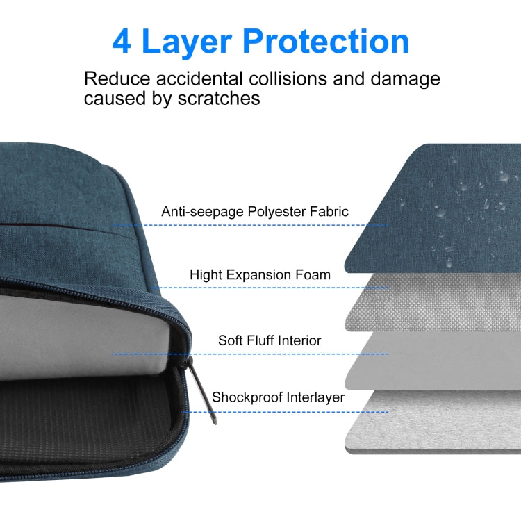 HAWEEL 15.0 inch Sleeve Case Zipper Briefcase Laptop Handbag For Macbook, Samsung, Lenovo Thinkpad, Sony, DELL Alienware, CHUWI, ASUS, HP, 15.0 inch-16.0 inch Laptops(Navy Blue) - free shipping - PMC TechLife - Order now!
