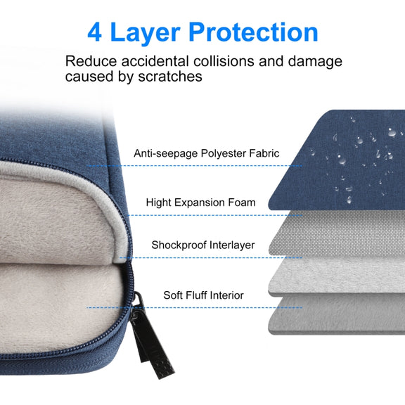 HAWEEL 13.0 inch-14.0 inch Briefcase Crossbody Laptop Bag For Macbook, Lenovo Thinkpad, ASUS, HP(Navy Blue)