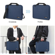 HAWEEL 13.0 inch-14.0 inch Briefcase Crossbody Laptop Bag For Macbook, Lenovo Thinkpad, ASUS, HP(Navy Blue)