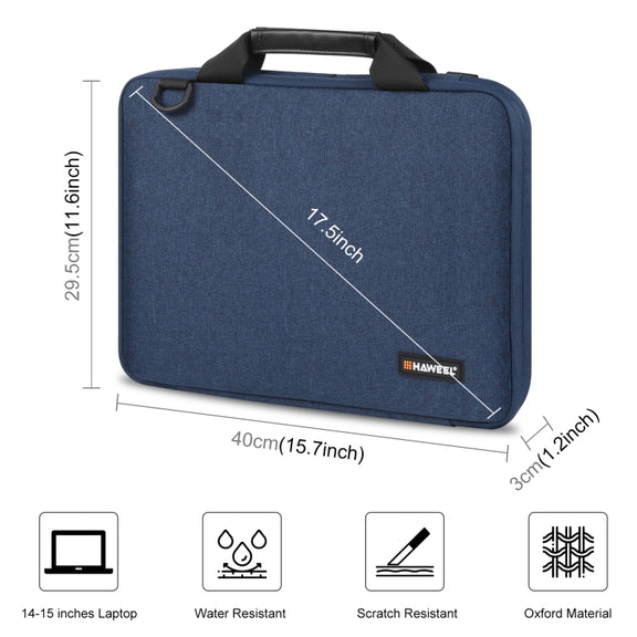 HAWEEL 15.0 inch -16.0 inch Briefcase Crossbody Laptop Bag For Macbook, Lenovo Thinkpad, ASUS, HP(Navy Blue)