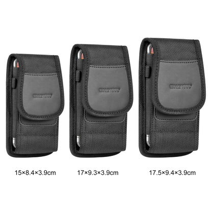 HAWEEL 4.7-6.1 inch Nylon Cloth Phone Belt Clip Carrying Pouch with Card Slot (Black) - free shipping - PMC Jewellery - Order now!