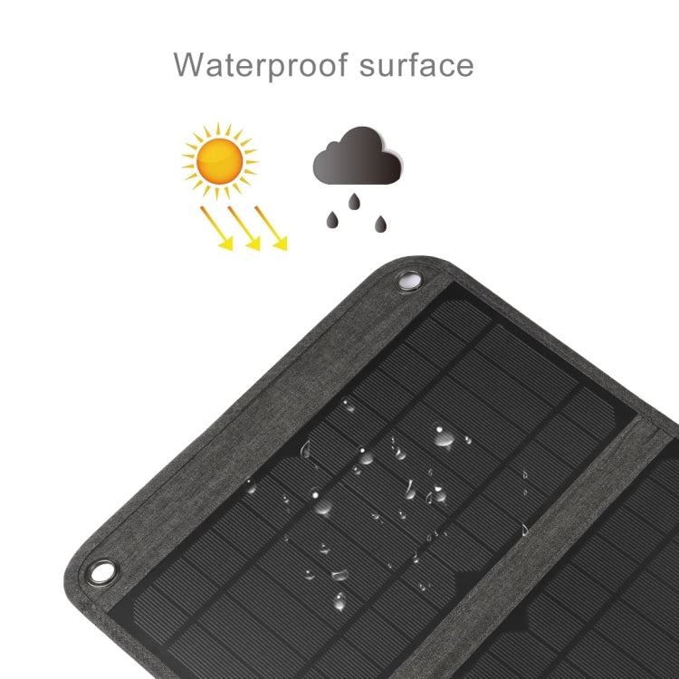 HAWEEL 28W Foldable Solar Panel Charger with 5V 3A Max Dual USB Ports
