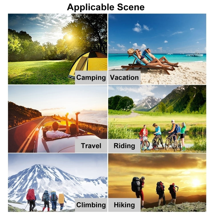 HAWEEL 12W 2 Panels Foldable Solar Panel Charger Bag with 5V / 3.1A Max Dual USB Ports, Support QC3.0 and AFC - free shipping - PMC Jewellery - Order now!