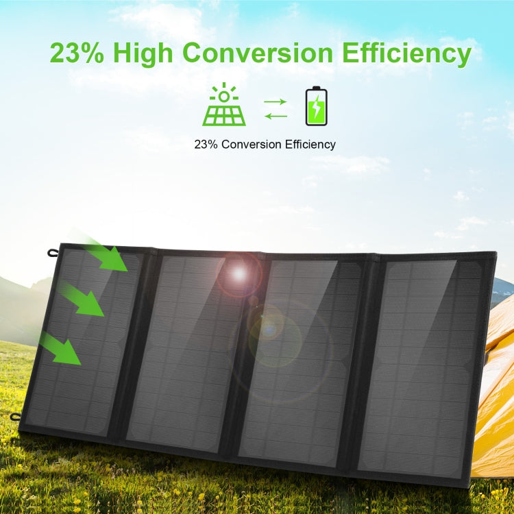 HAWEEL 24W 4 Panels Foldable Solar Panel Charger Bag with 5V / 3.1A Max Dual USB Ports, Support QC3.0 and AFC - free shipping - PMC TechLife - Order now!