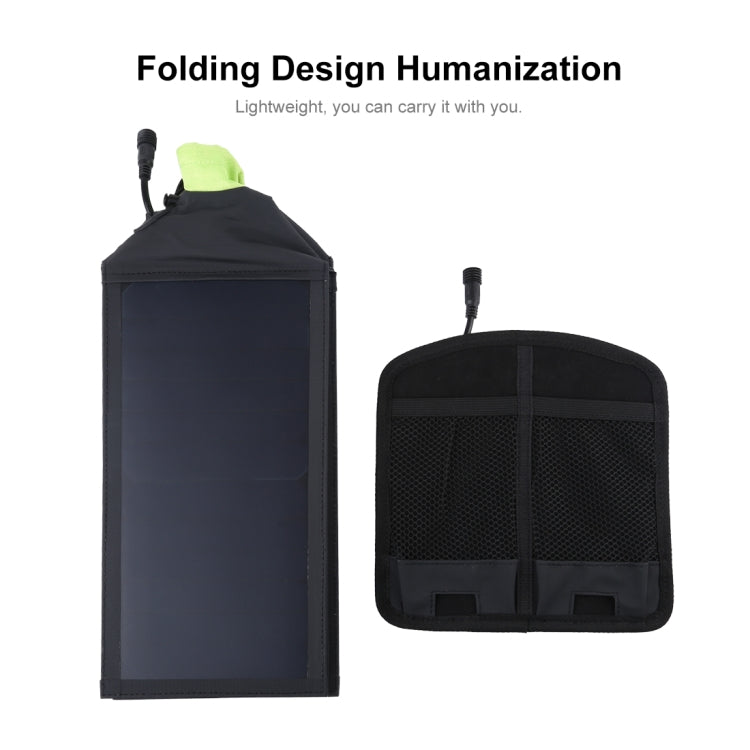 HAWEEL 28W Foldable Umbrella Top Solar Panel Charger with 5V 3A Max Dual USB Ports, Support QC3.0 / FCP / SCP/ AFC / SFCP Protocol(Black)