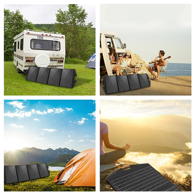 HAWEEL 100W Foldable Solar Panel Charger Travel Folding Bag (Black) - free shipping - PMC Jewellery - Order now!