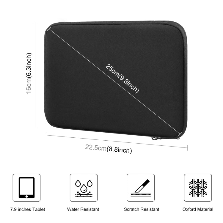 HAWEEL 7.9 inch Sleeve Case Zipper Briefcase Carrying Bag, For iPad mini 4 / iPad mini 3 / iPad mini 2 / iPad mini, Galaxy, Lenovo, Sony, Xiaomi, Huawei 7.9 inch Tablets(Black) - free shipping - PMC Jewellery - Order now!