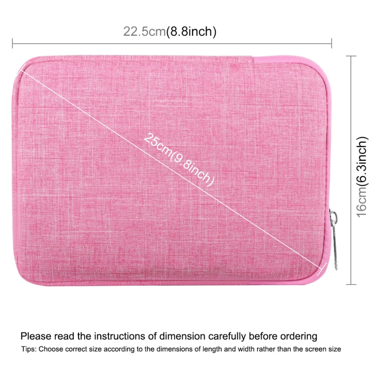 HAWEEL 7.9 inch Sleeve Case Zipper Briefcase Carrying Bag, For iPad mini 4 / iPad mini 3 / iPad mini 2 / iPad mini, Galaxy, Lenovo, Sony, Xiaomi, Huawei 7.9 inch Tablets(Pink) - free shipping - PMC Jewellery - Order now!