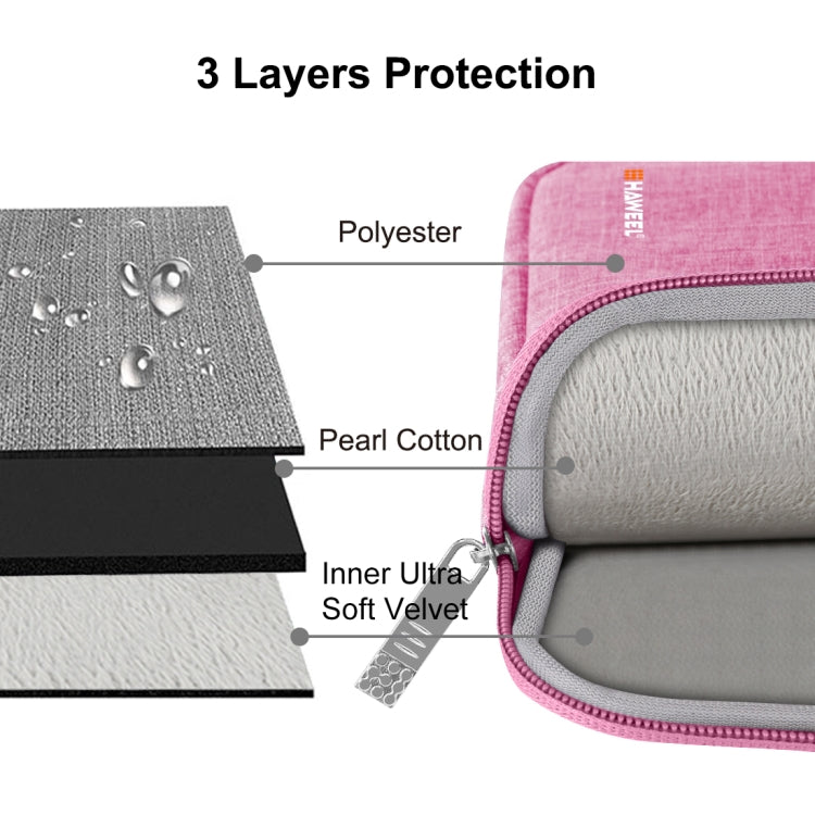 HAWEEL 7.9 inch Sleeve Case Zipper Briefcase Carrying Bag, For iPad mini 4 / iPad mini 3 / iPad mini 2 / iPad mini, Galaxy, Lenovo, Sony, Xiaomi, Huawei 7.9 inch Tablets(Pink) - free shipping - PMC Jewellery - Order now!