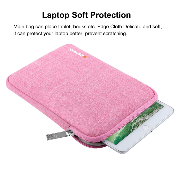HAWEEL 7.9 inch Sleeve Case Zipper Briefcase Carrying Bag, For iPad mini 4 / iPad mini 3 / iPad mini 2 / iPad mini, Galaxy, Lenovo, Sony, Xiaomi, Huawei 7.9 inch Tablets(Pink) - free shipping - PMC Jewellery - Order now!